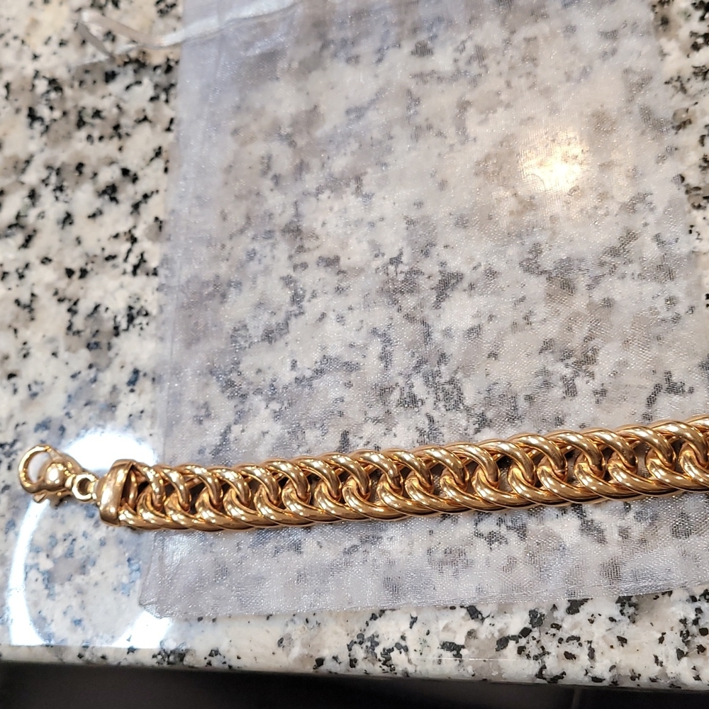 Milor rose gold Italian link bracelet.